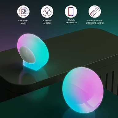 Dekorativ Bordlampe med Trinnløs Dimming og Programmerbare Lysskjemaer