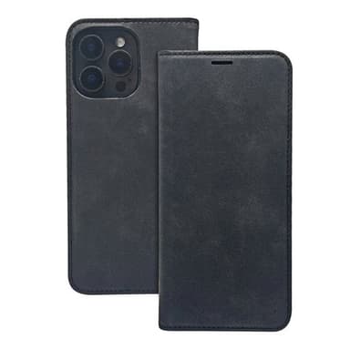 Elegant Lommebokdeksel for iPhone 11 - Kunstskinn med TPU, Svart