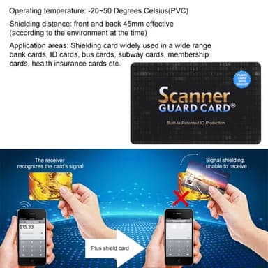 Skimming Blocker kort - RFID beskyttelse - Skimmingbeskyttelse lommebok