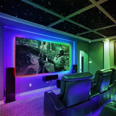 Tv belysning Usb med fjernkontroll - 12W 60 LEDs SMD 5050 RGB 1x1m