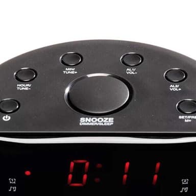 Denver klokkeradio CR-430MK2 med dobbel alarm og FM-radio