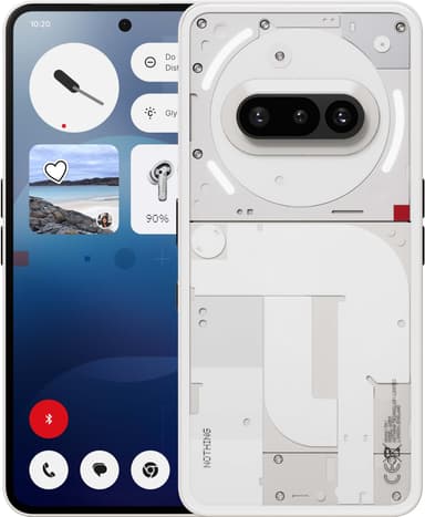 Nothing Phone (3a) 5G smarttelefon 8/128GB (hvit)