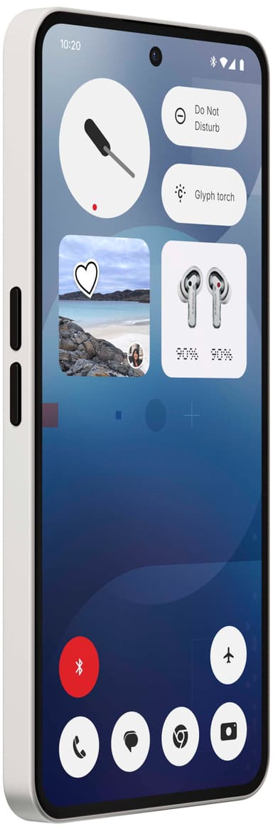 Nothing Phone (3a) 5G smarttelefon 12/256GB (hvit)