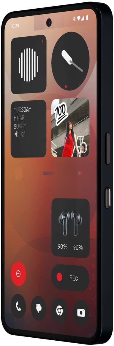 Nothing Phone (3a) 5G smarttelefon 8/128GB (sort)