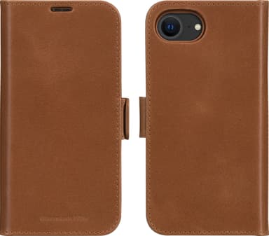 Dbramante1928 Lynge MagSafe iPhone 16e lommebokdeksel (tan)