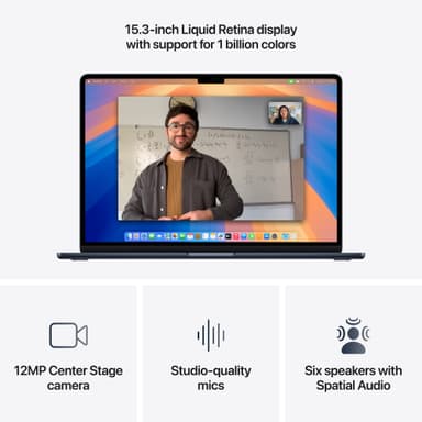 MacBook Air 15 M4 24/512GB (Midnatt)