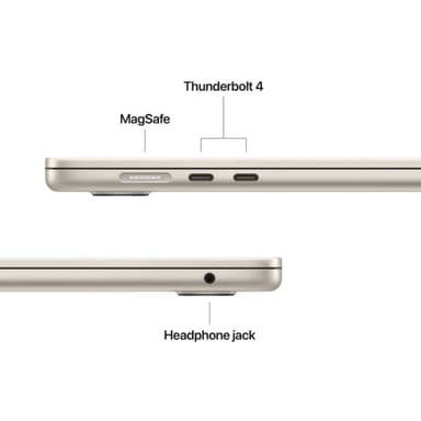 MacBook Air 15 M4 16/512GB (Stjerneskinn)