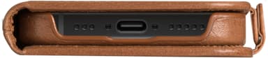 Dbramante1928 Lynge MagSafe iPhone 16e lommebokdeksel (tan)