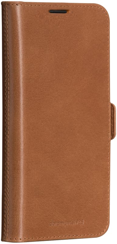 Dbramante1928 Lynge MagSafe iPhone 16e lommebokdeksel (tan)