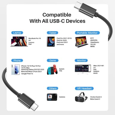 NÖRDIC aktiv USB-C 3.2 Gen 1 til USB-C-kabel 5Gbps 5m