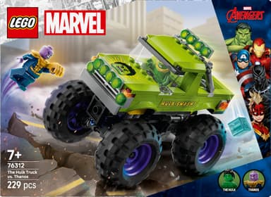 LEGO Marvel Hulk-monstertruck mot Thanos 76312