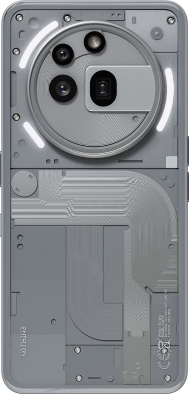 Nothing Phone (3a) Pro smarttelefon 12/256GB (grå)