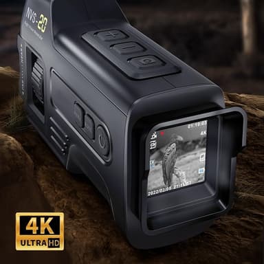 NVS-20 4K HD digitalt infrarødt nattsynskamera, lite og bærbart for utendørs bruk om natten med optisk bilde, 6x zoom.