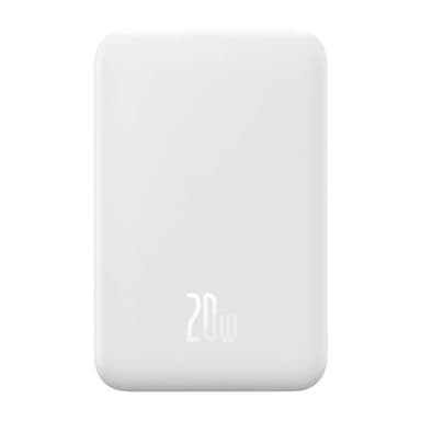 Powerbank Baseus Magnetic Mini 20000mAh, USB-C 20W MagSafe (hvit)