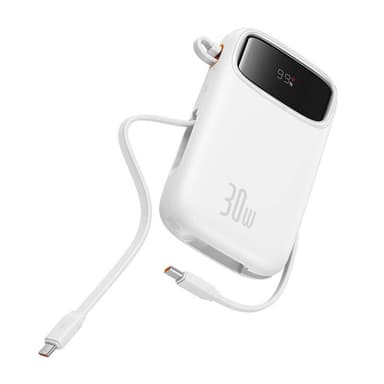 Powerbank Baseus QPow 2 20000mAh 30W 2xUSB-C (hvit)