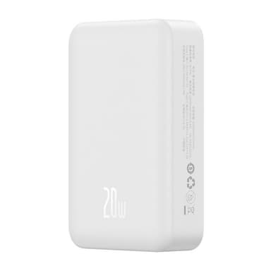 Powerbank Baseus Magnetic Mini 20000mAh, USB-C 20W MagSafe (hvit)
