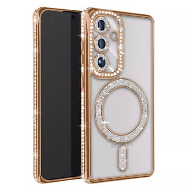 Diamond bling MagSafe deksel Samsung Galaxy S24 FE - Gold