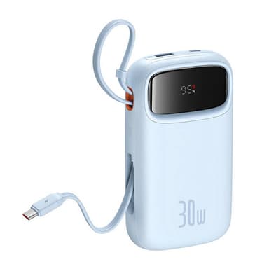 Powerbank Baseus QPow2 20000mAh 30W 2xUSB-C (blå)