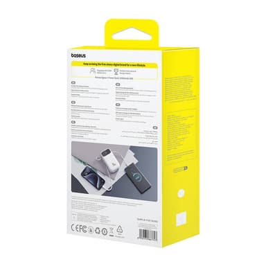 Powerbank Baseus QPow 2 20000mAh 30W 2xUSB-C (hvit)