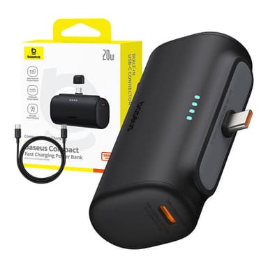 Powerbank Baseus Compact 5000mAh, 20W, USB-C (Carny)