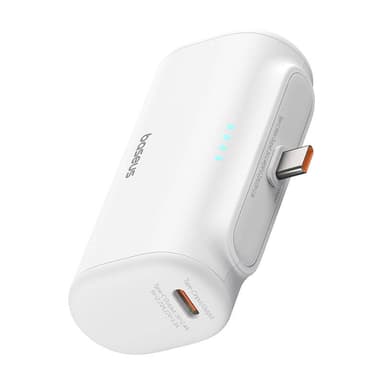 Powerbank Baseus Compact 5000mAh, 20W, USB-C (biły)