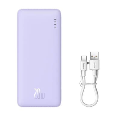 Baseus Airpow 10000mAh 20W Powerbank (lilla)