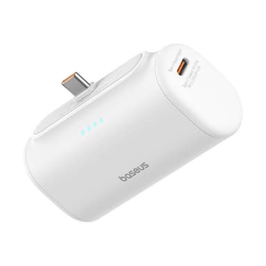 Powerbank Baseus Compact 5000mAh, 20W, USB-C (biły)