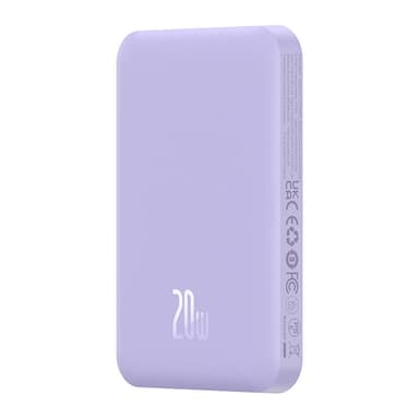 Magnetisk Mini Powerbank Baseus 5000mAh 20W (lilla)