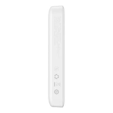 Powerbank Baseus Magnetic, 10000mAh, USB-C 20W, MagSafe (hvit)