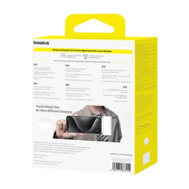 Powerbank OS-Baseus Compact IP 5000mAh 20W (hvit)