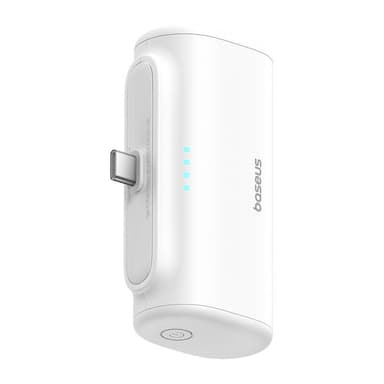 Powerbank Baseus Compact 5000mAh, 20W, USB-C (biły)