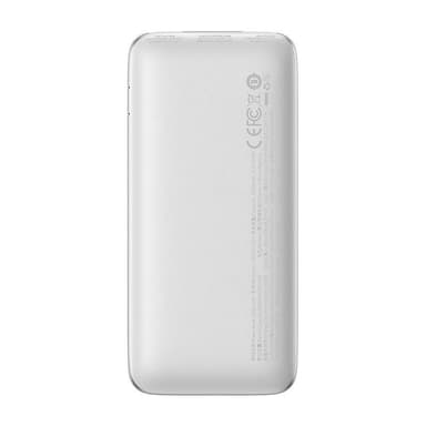 Powerbank Baseus Bipow Pro 10000mAh, 2xUSB, USB-C, 22,5W (hvit)