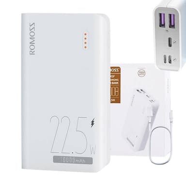 Powerbank Romoss SENSE4SF 10000mAh, 22,5W (hvit)