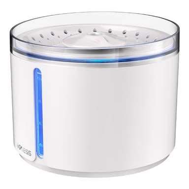 Vannfontene for kjæledyr Dogness D09 med LED-indikator 2,2l (hvit)