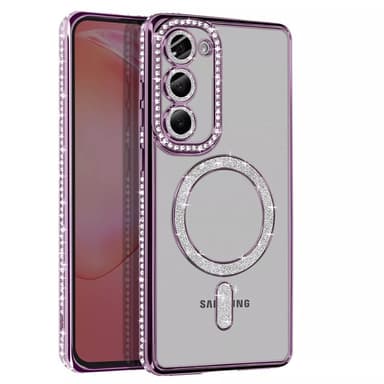 Diamond bling MagSafe deksel Samsung Galaxy S23 - Purple