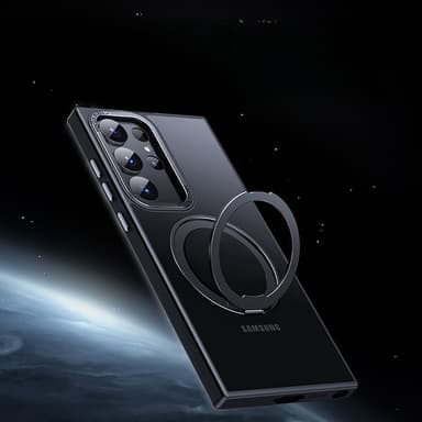 Beskyttende Samsung telefondeksel med magnetstativ Sort Samsung Galaxy S23