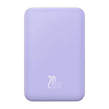 Powerbank Baseus Magnetic Mini 20000mAh, USB-C 20W MagSafe (lilla)
