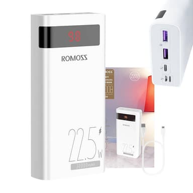 Powerbank Romoss SENSE8PF 30000mAh, 22,5W (hvit)