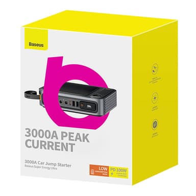 Powerbank/Car Jump Starter Baseus Super Energy Ultra, 3000A (svart)