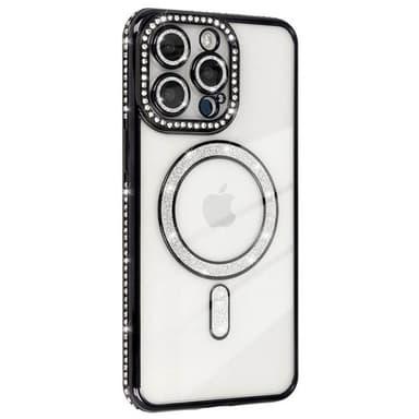Diamond bling MagSafe deksel iPhone 12 Pro - Svart