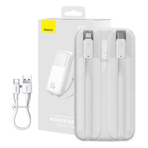 Powerbank Baseus Comet 10000mAh, 22,5W (hvit)