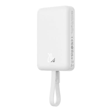 Powerbank Baseus Magnetic Mini 10000mAh, Lightning 20W MagSafe (hvit)