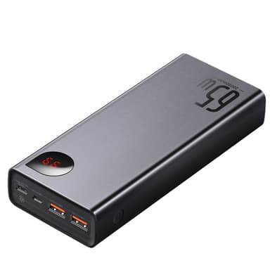 Powerbank Baseus Adaman Metal 20000mAh PD QC 3.0 65W 2xUSB + USB-C + micro USB (svart)