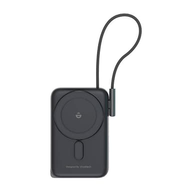 Choetech B735 magnetisk powerbank 10000mAh 20W PD + USB-C-kabel (svart)