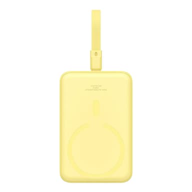 Powerbank Baseus Magnetic Mini 10000mAh, USB-C 20W MagSafe (gul)