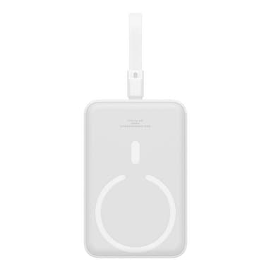 Powerbank Baseus Magnetic Mini 10000mAh, Lightning 20W MagSafe (hvit)