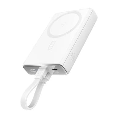 Joyroom magnetisk powerbank med stativ JR-PBM01, 20W, 10000mA (hvit)
