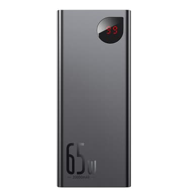 Powerbank Baseus Adaman Metal 20000mAh PD QC 3.0 65W 2xUSB + USB-C + micro USB (svart)