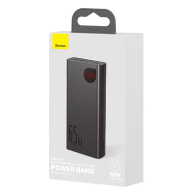 Powerbank Baseus Adaman Metal 20000mAh PD QC 3.0 65W 2xUSB + USB-C + micro USB (svart)