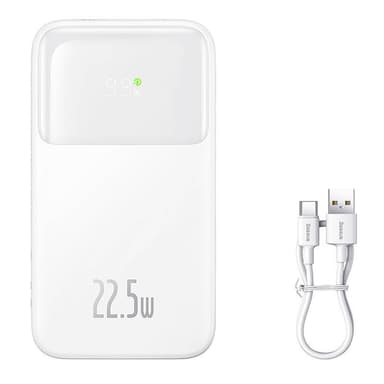 Powerbank Baseus Comet 10000mAh, 22,5W (hvit)